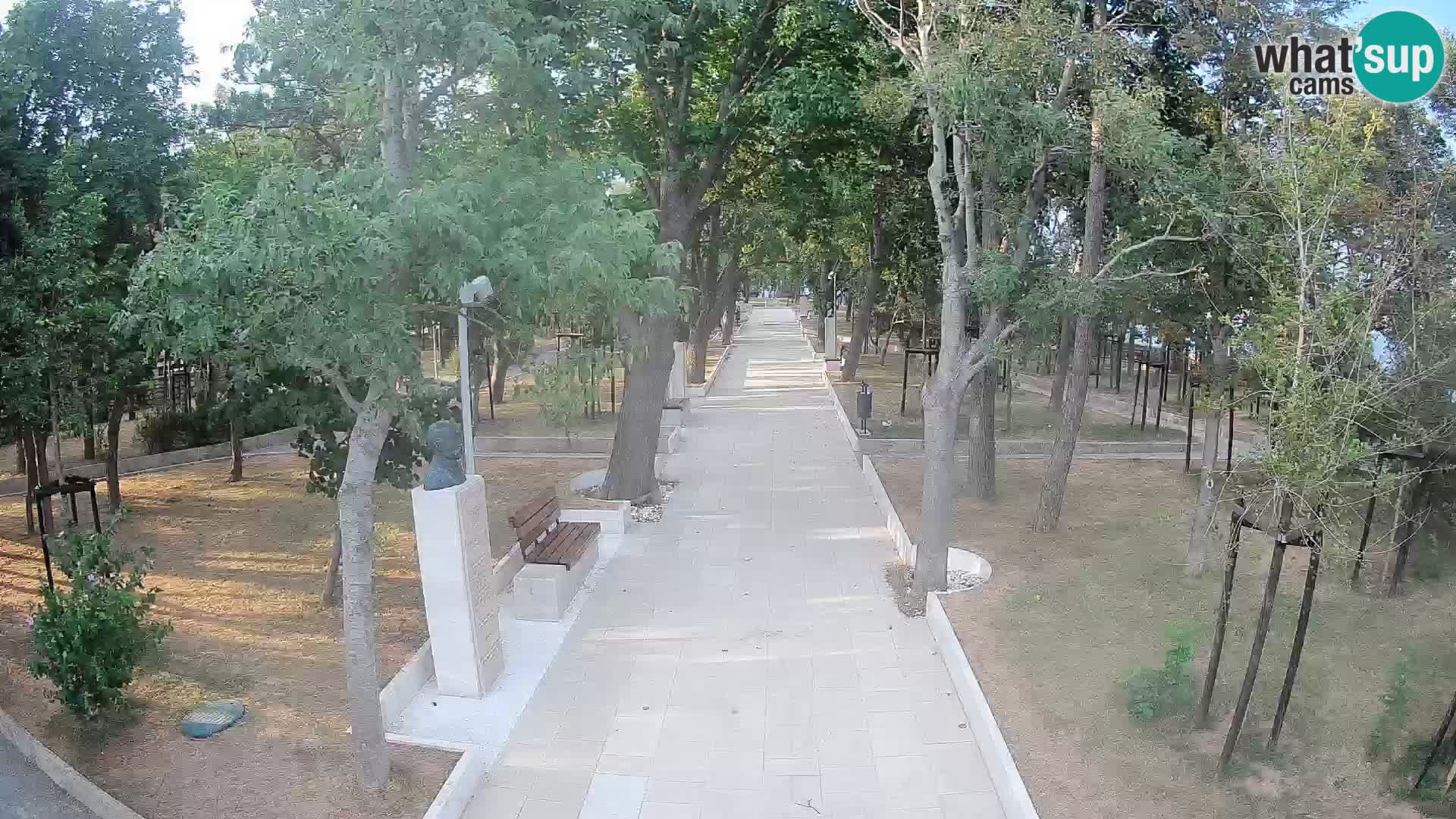 Webcam Schriftstellerpark Senj – Live am Meer