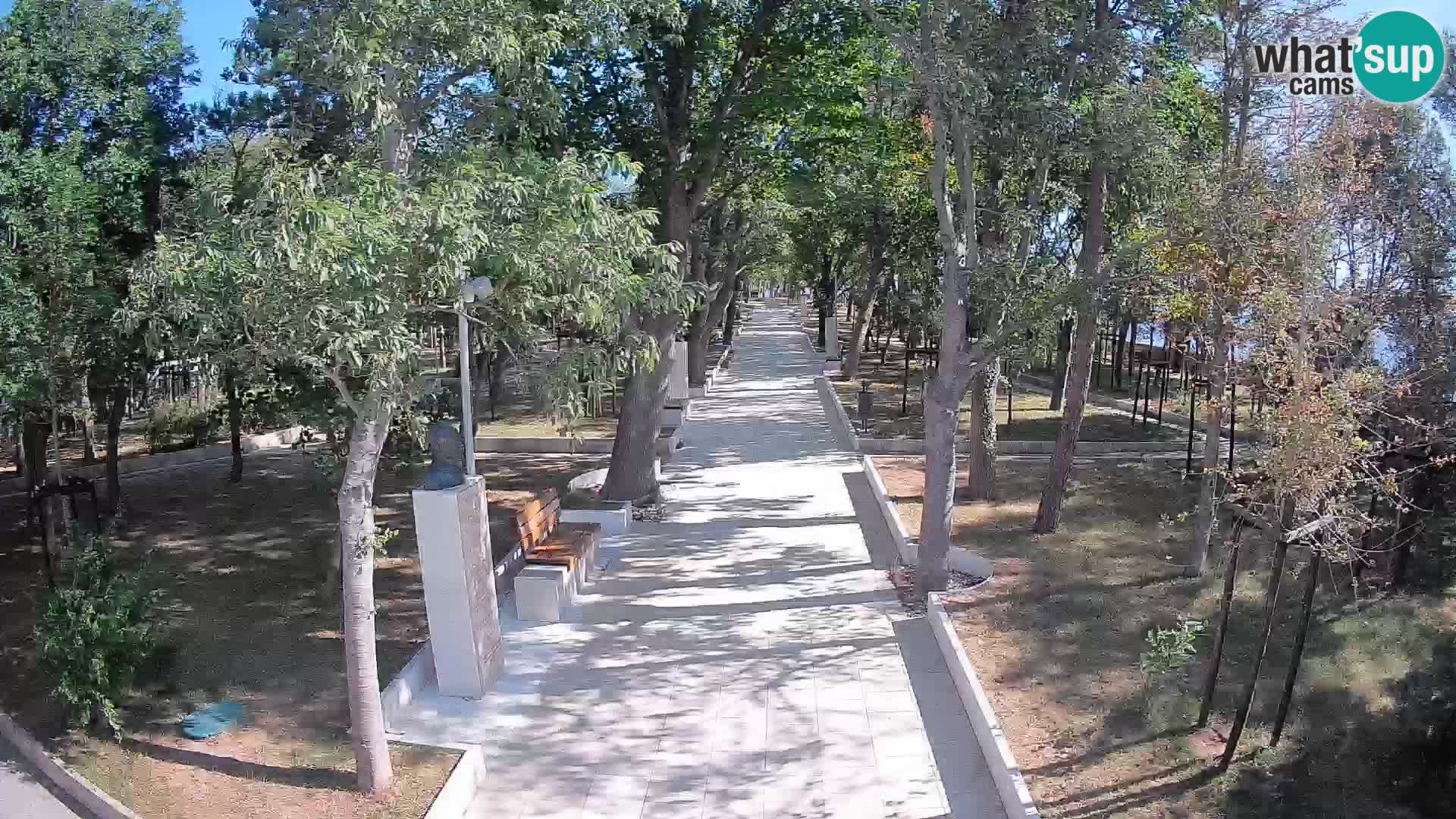 Writers’ Park Webcam Senj – Live by the Sea