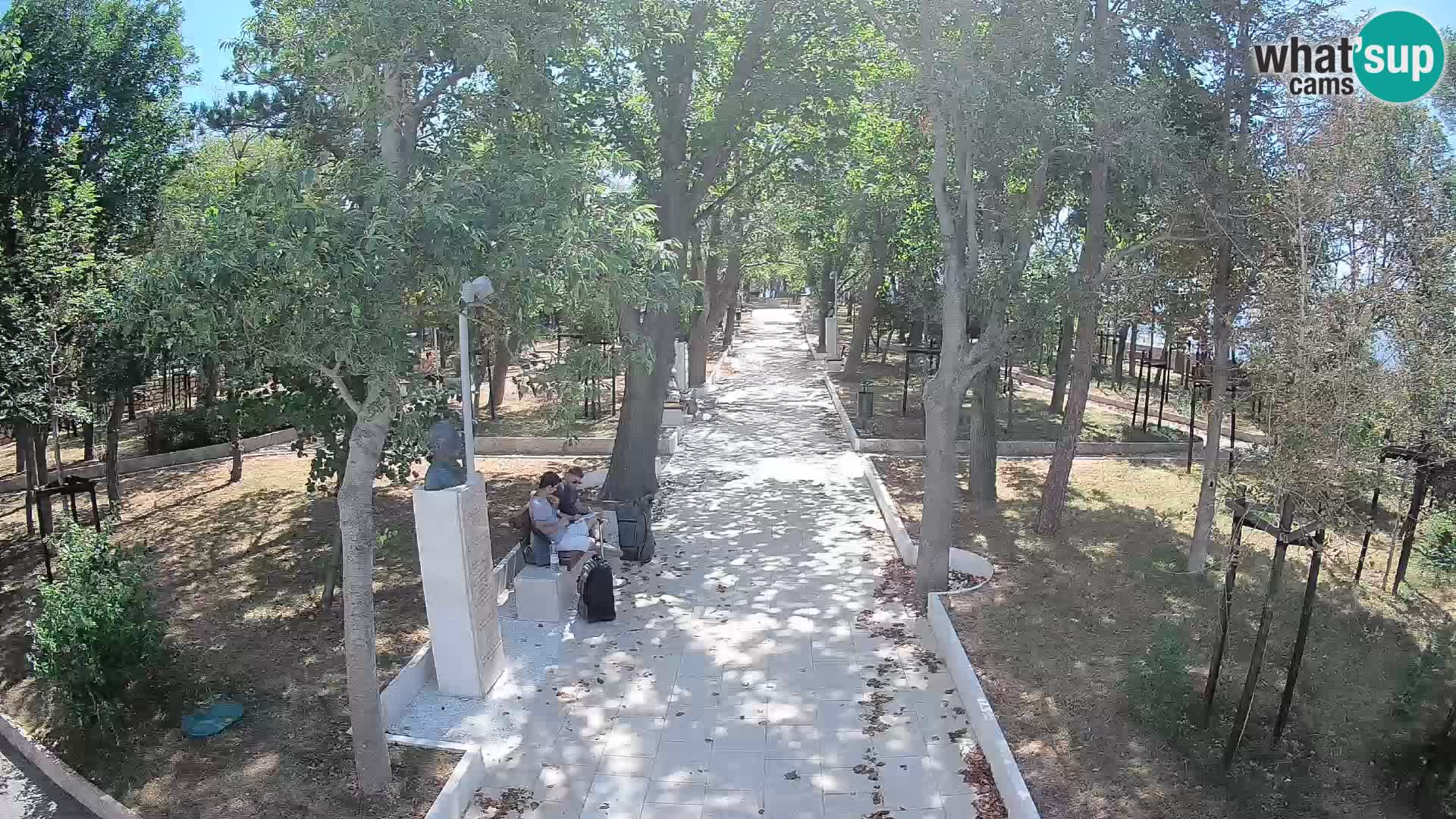 Webcam Schriftstellerpark Senj – Live am Meer