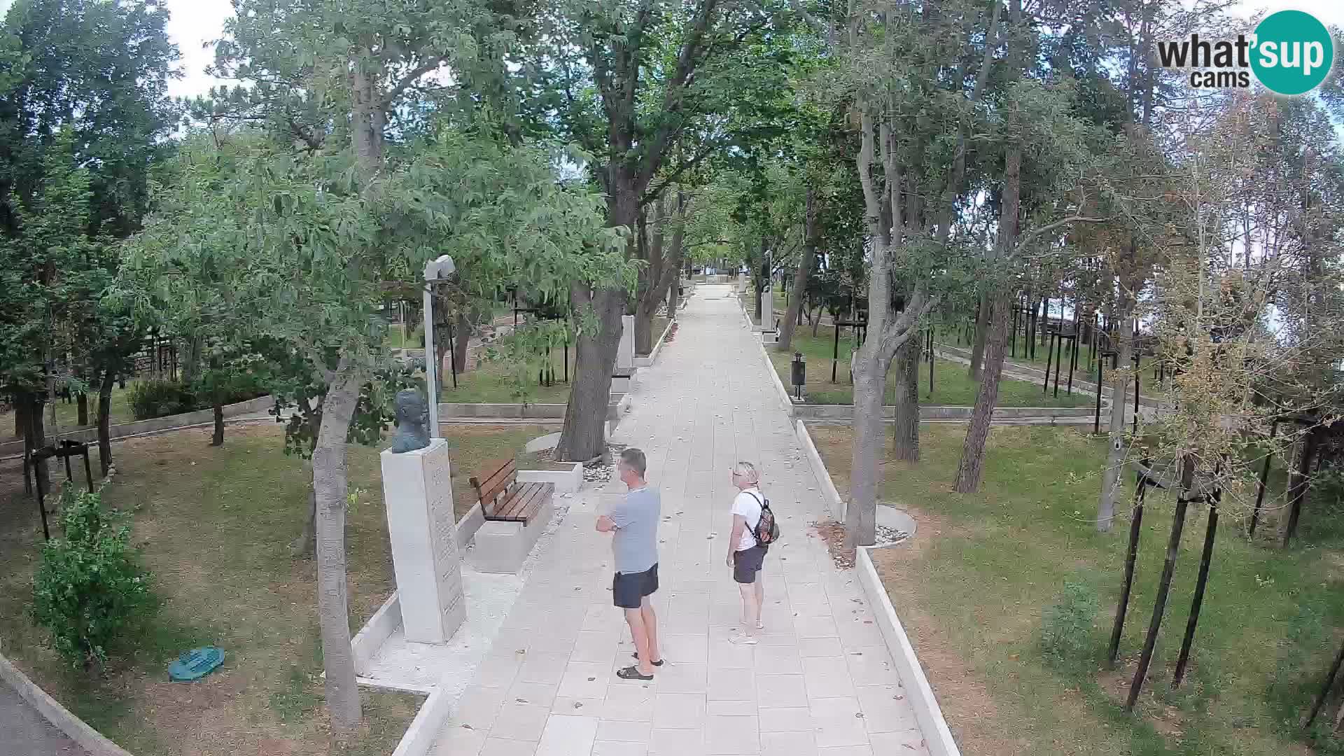 Writers’ Park Webcam Senj – Live by the Sea