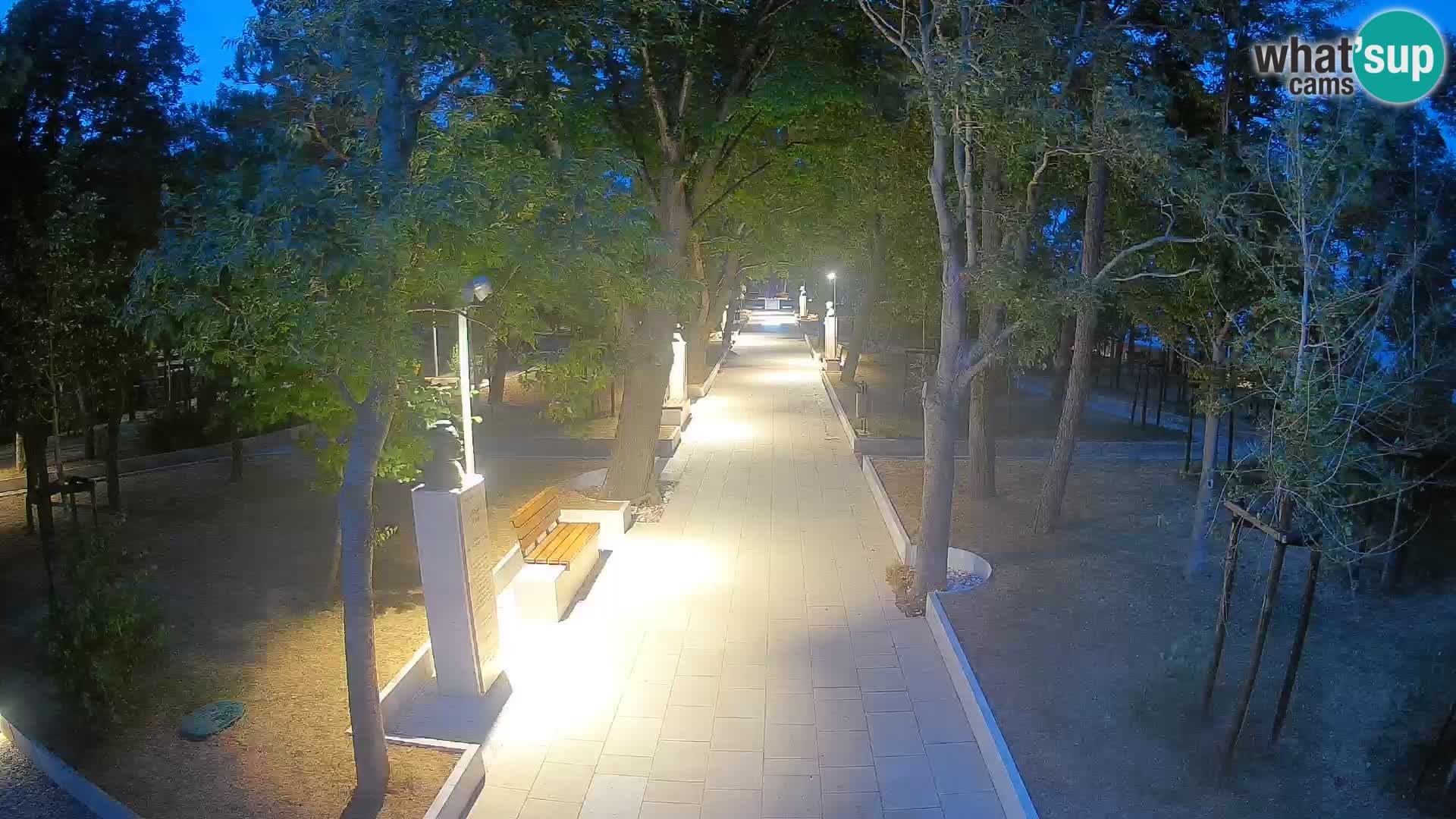 Writers’ Park Webcam Senj – Live by the Sea