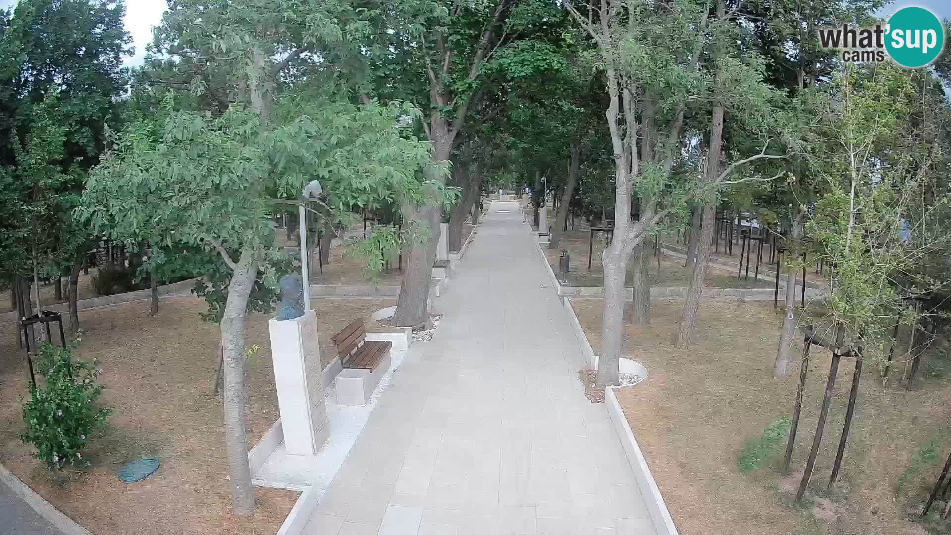 Webcam Schriftstellerpark Senj – Live am Meer