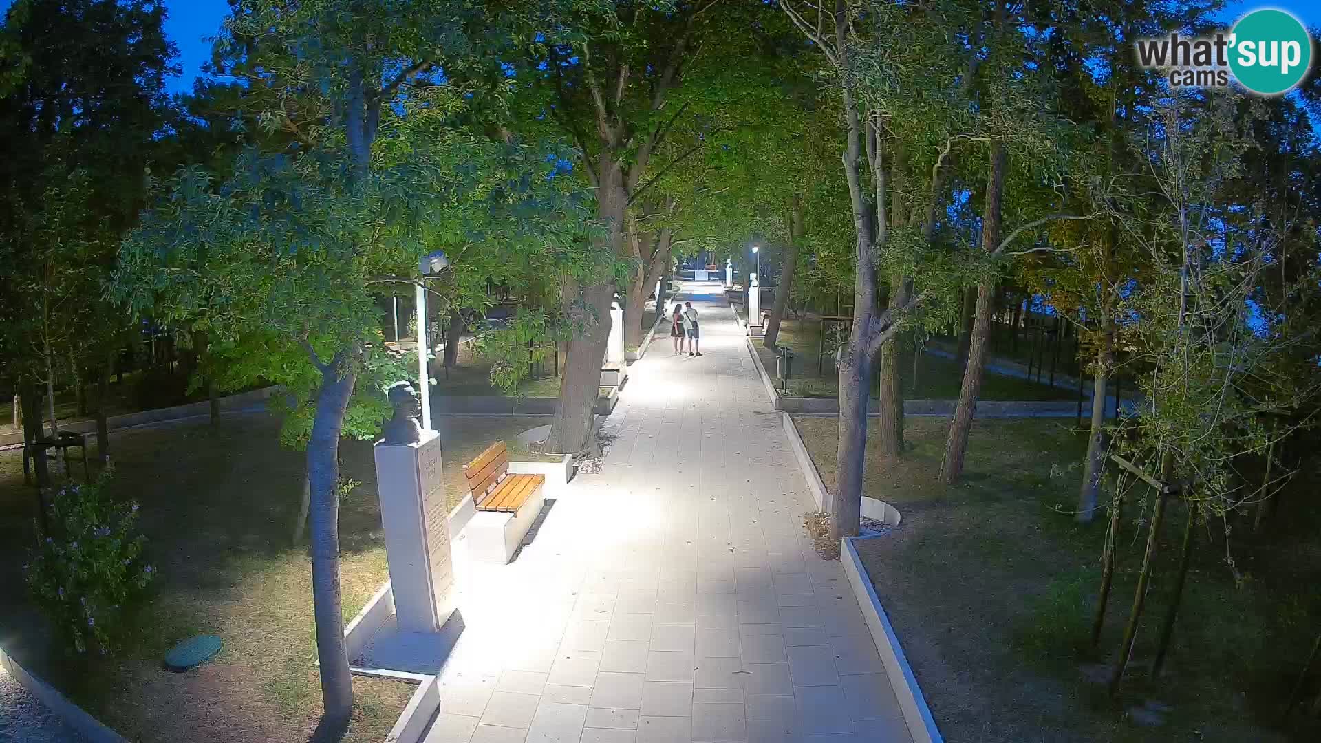 Webcam Schriftstellerpark Senj – Live am Meer