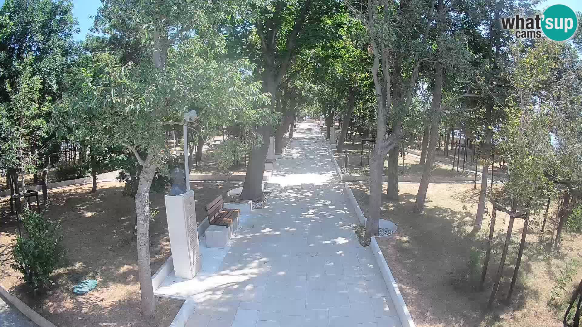 Webcam Schriftstellerpark Senj – Live am Meer