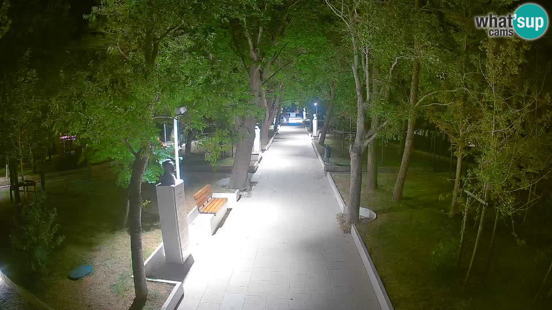 Webcam Schriftstellerpark Senj – Live am Meer