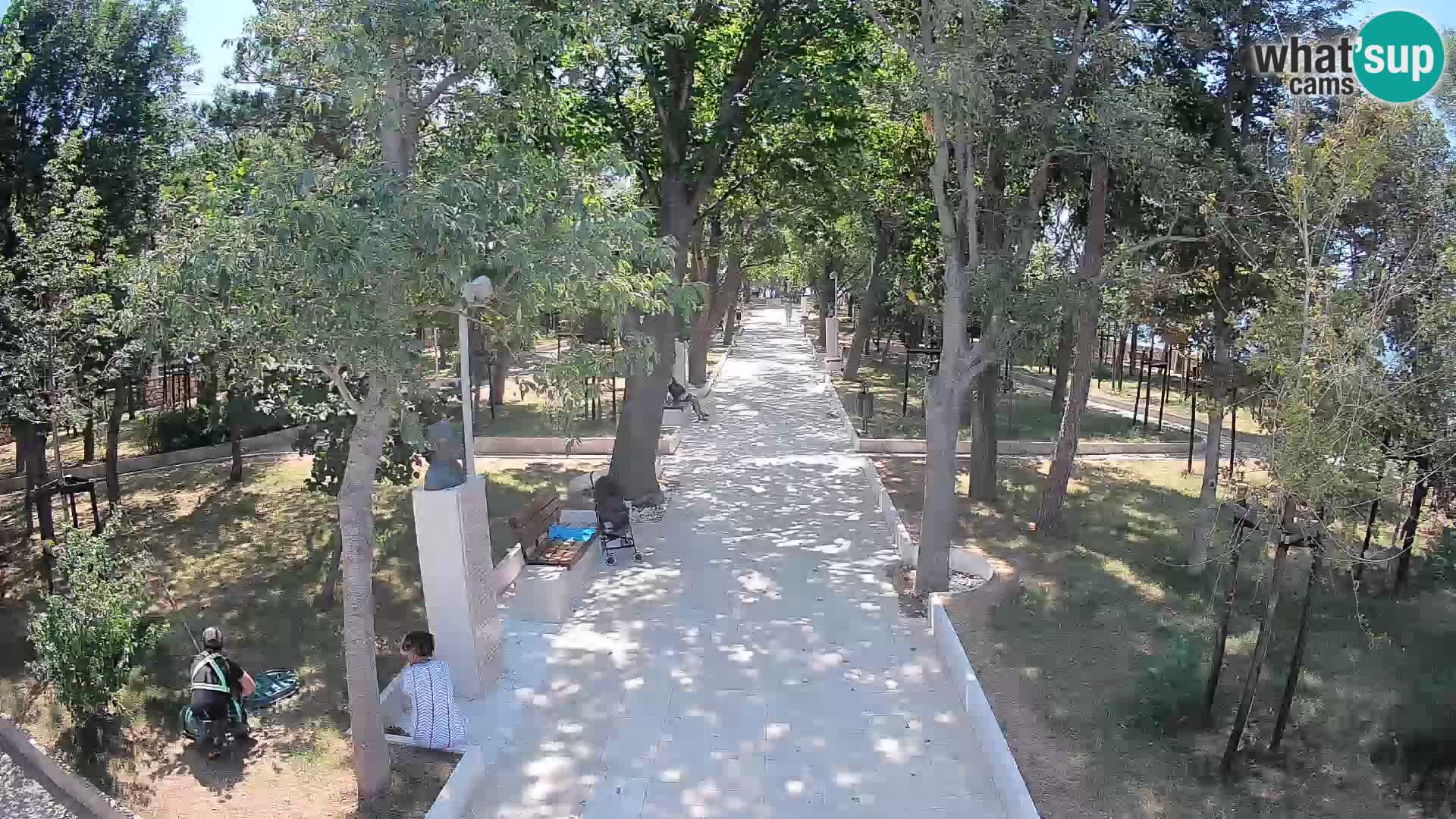 Webcam Schriftstellerpark Senj – Live am Meer