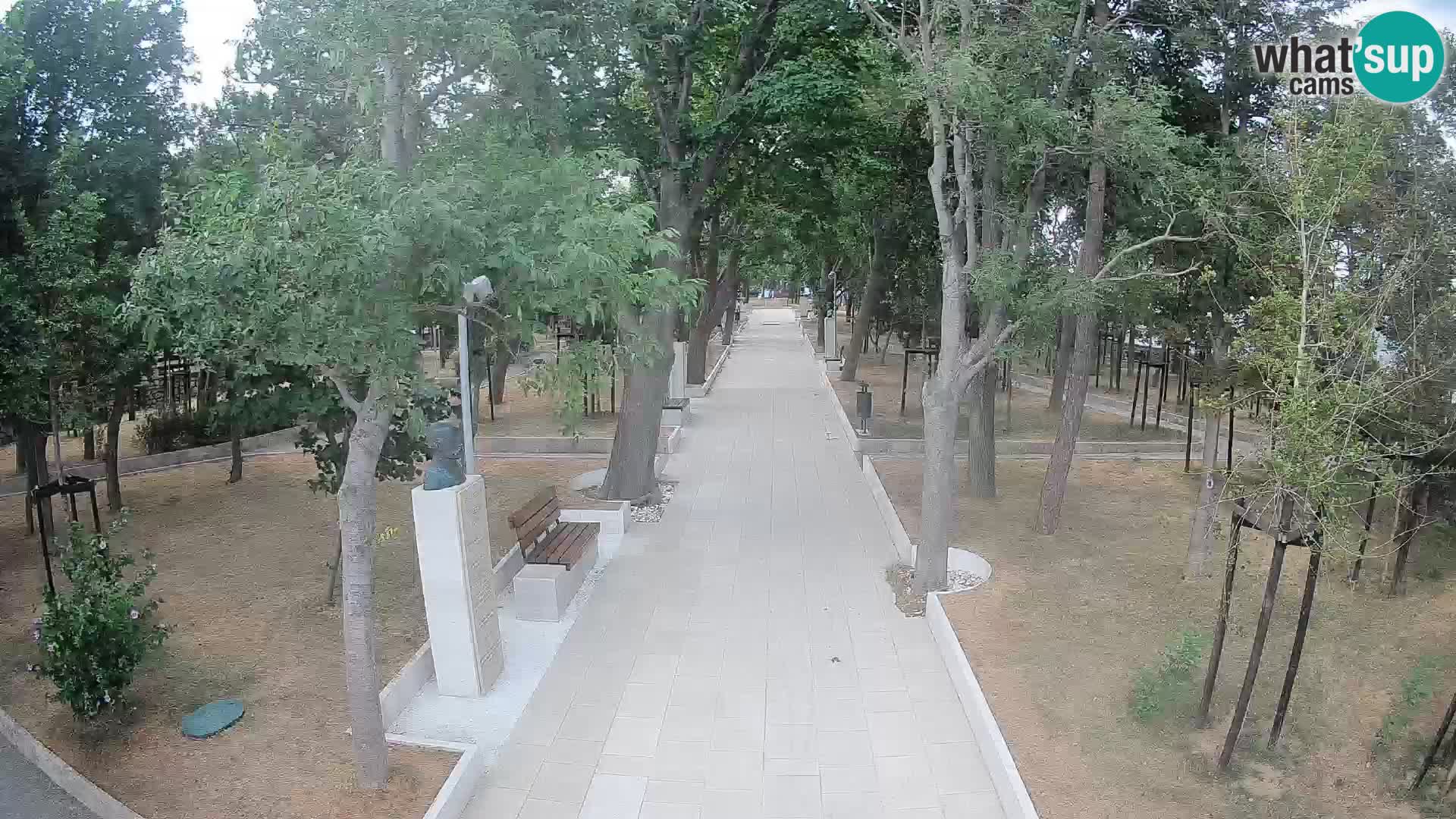 Webcam Schriftstellerpark Senj – Live am Meer