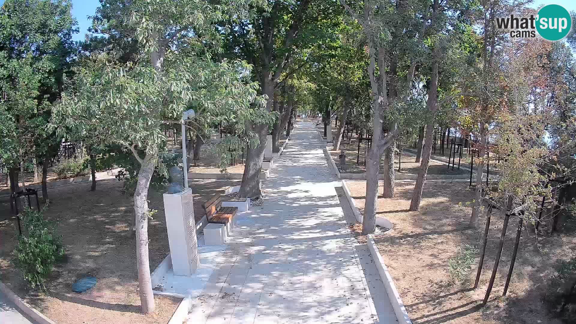 Webcam Schriftstellerpark Senj – Live am Meer