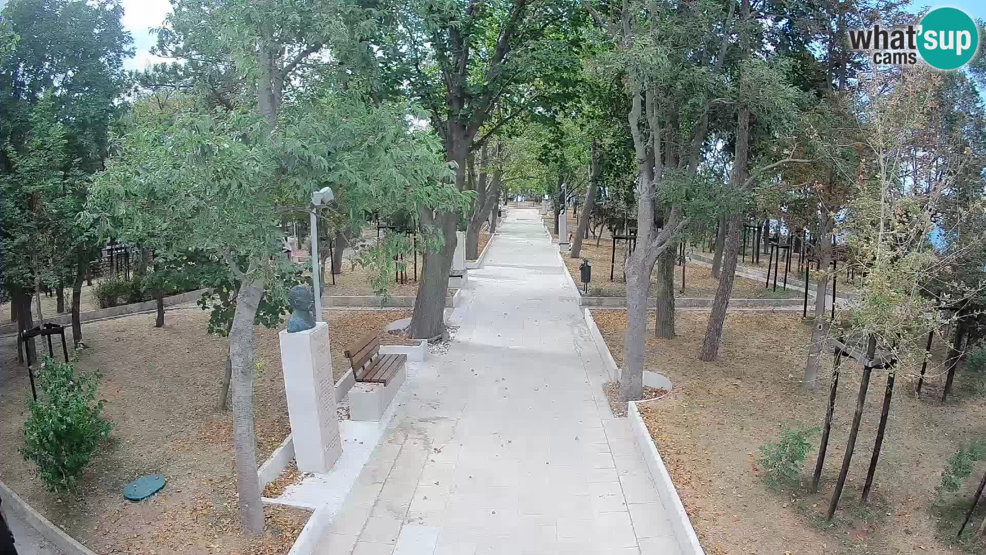 Webcam Schriftstellerpark Senj – Live am Meer