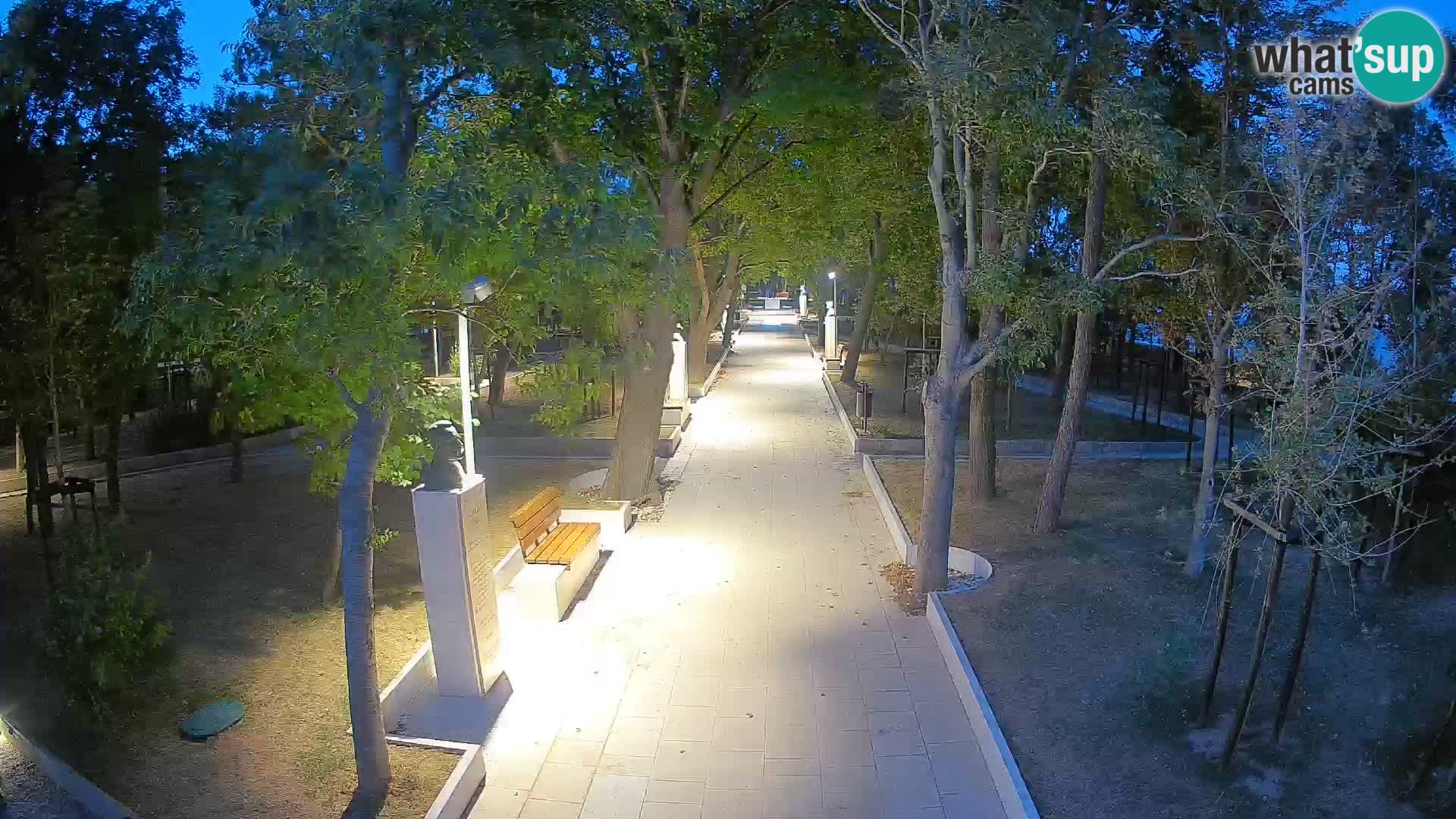 Webcam Schriftstellerpark Senj – Live am Meer