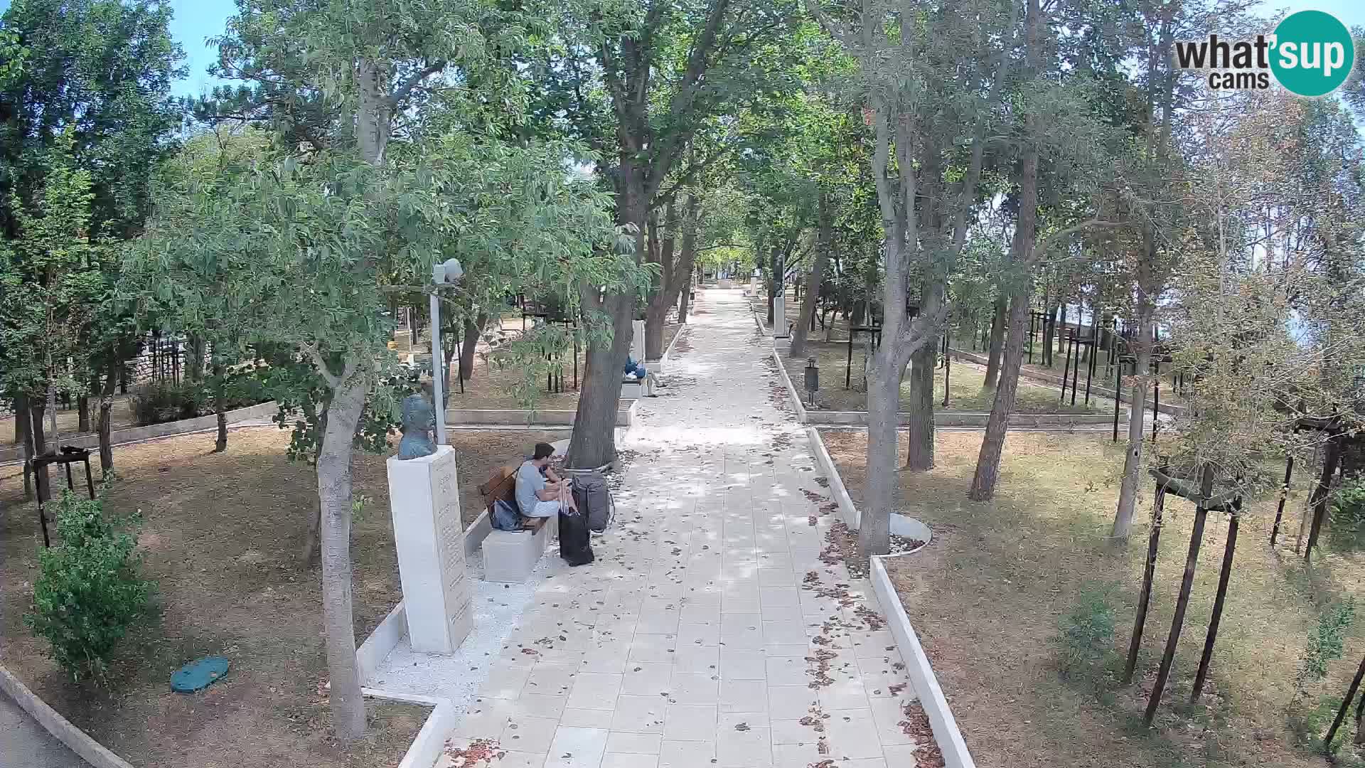 Webcam Schriftstellerpark Senj – Live am Meer
