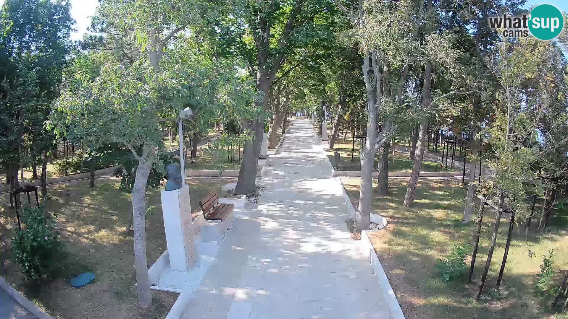 Webcam Schriftstellerpark Senj – Live am Meer