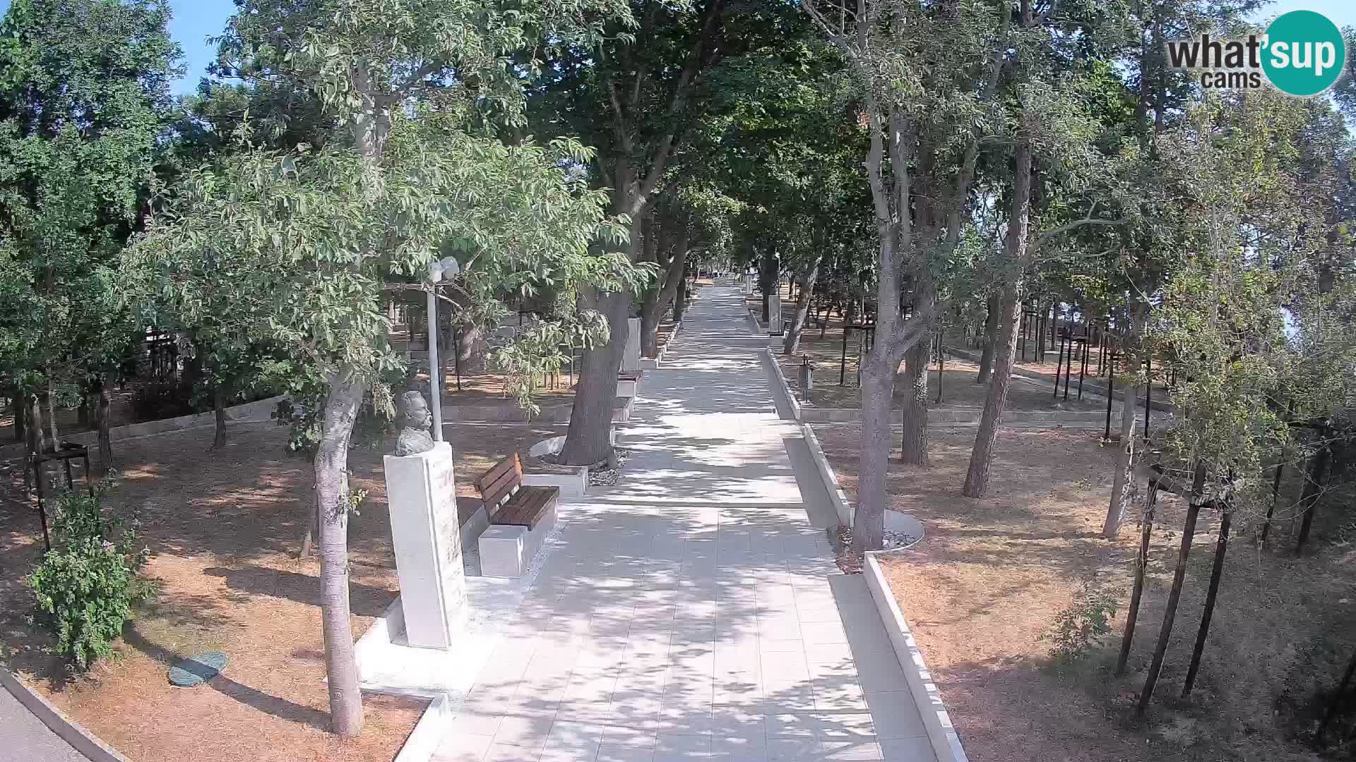 Webcam Schriftstellerpark Senj – Live am Meer