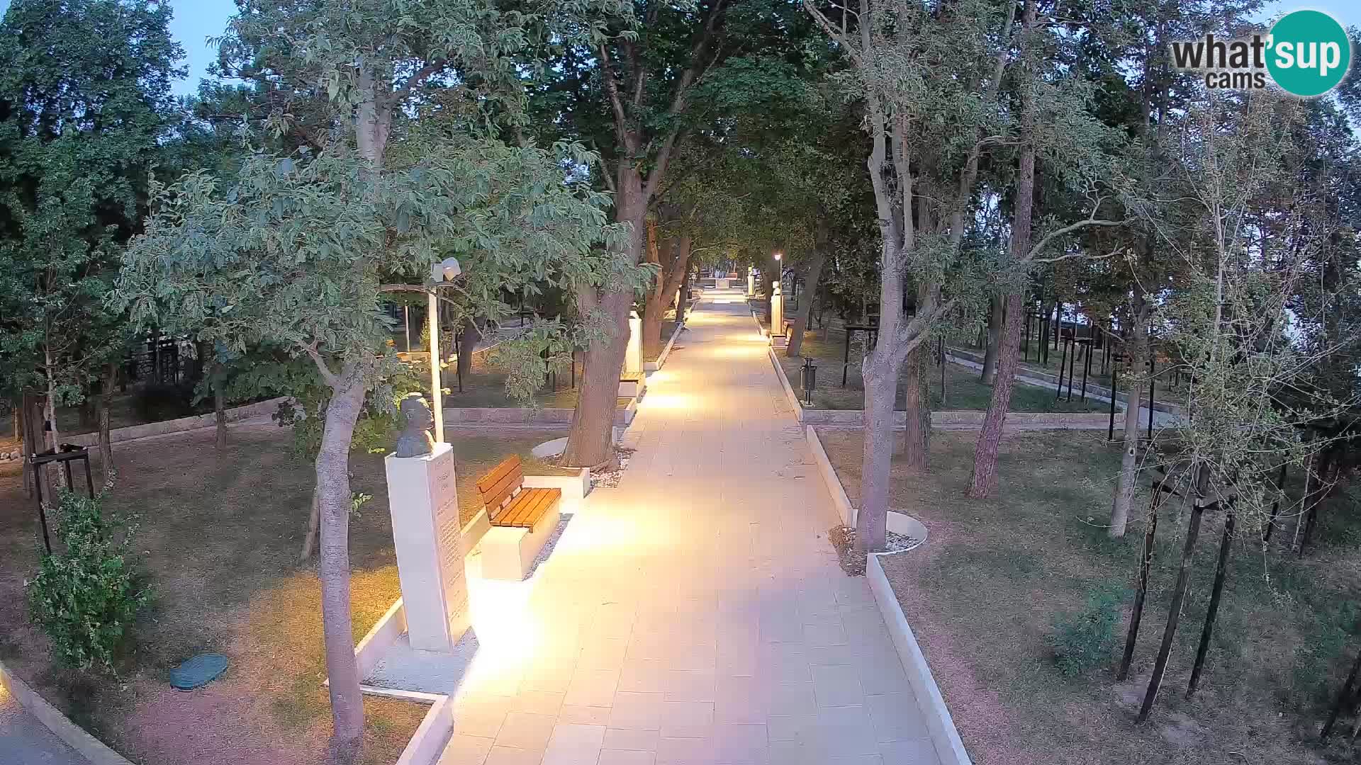Writers’ Park Webcam Senj – Live by the Sea
