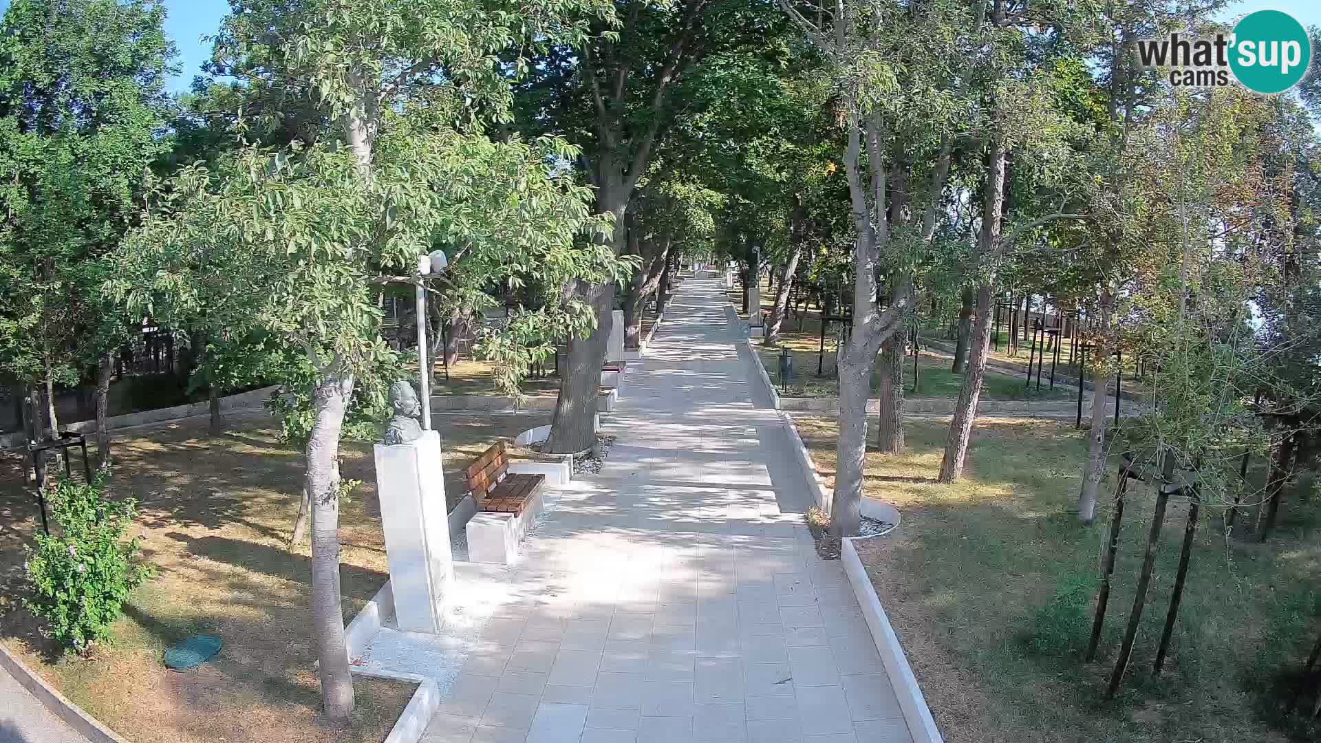 Webcam Schriftstellerpark Senj – Live am Meer