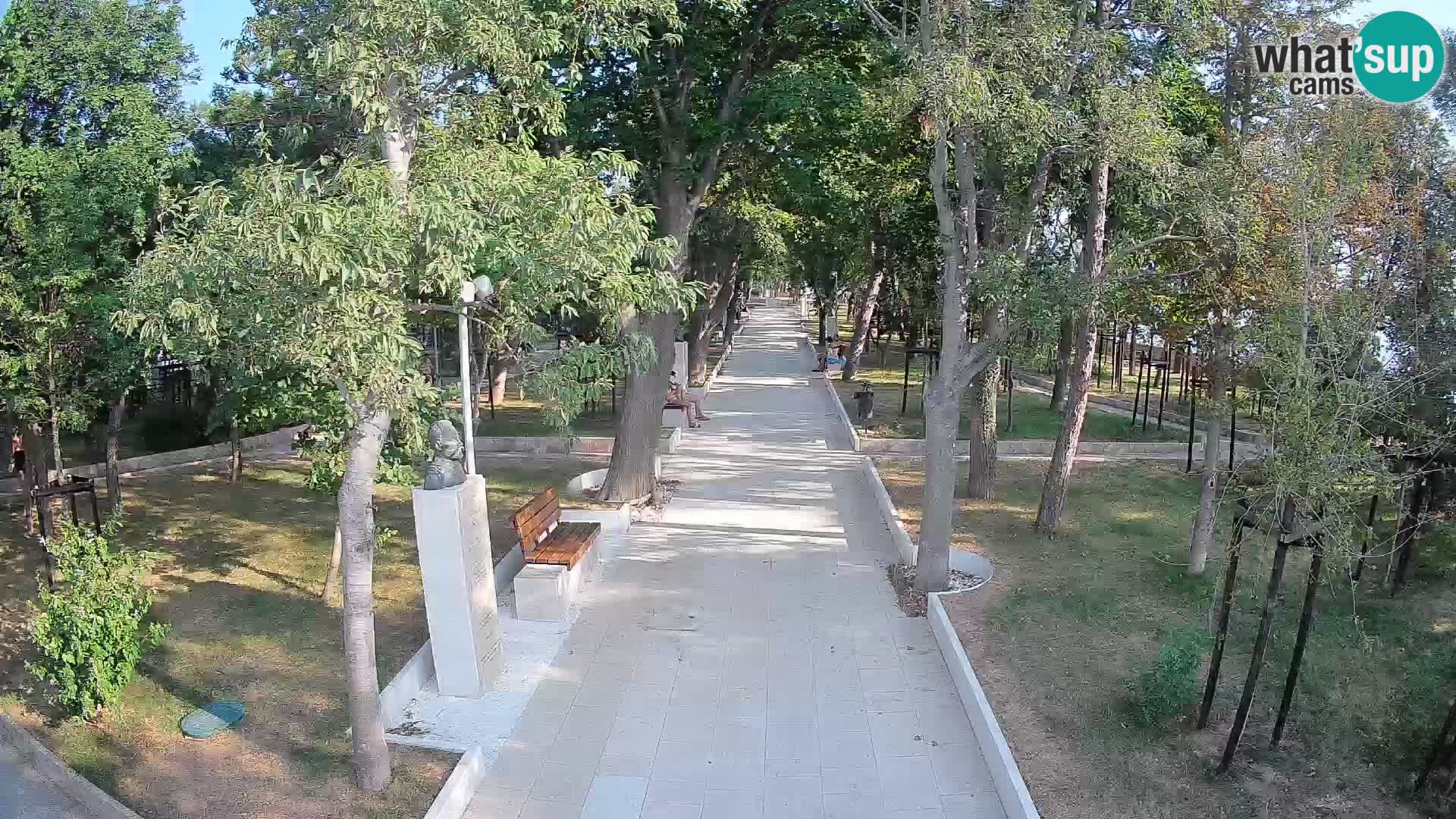 Webcam Schriftstellerpark Senj – Live am Meer