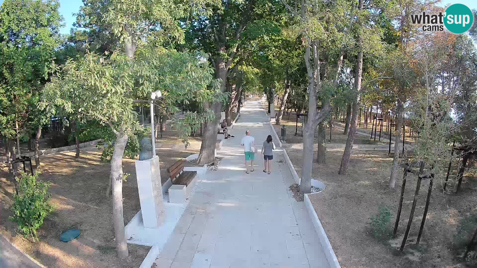 Webcam Schriftstellerpark Senj – Live am Meer