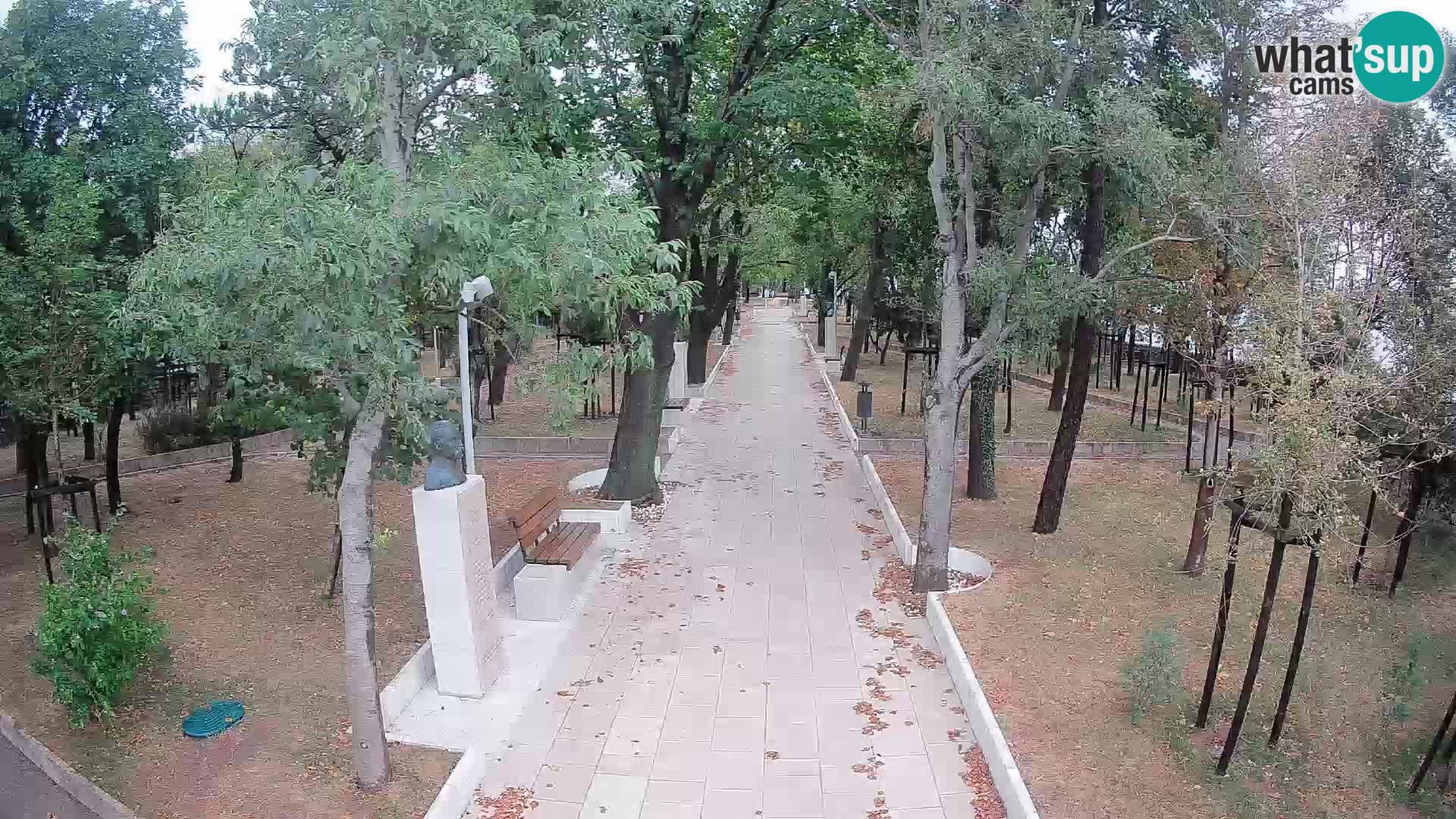 Webcam Schriftstellerpark Senj – Live am Meer
