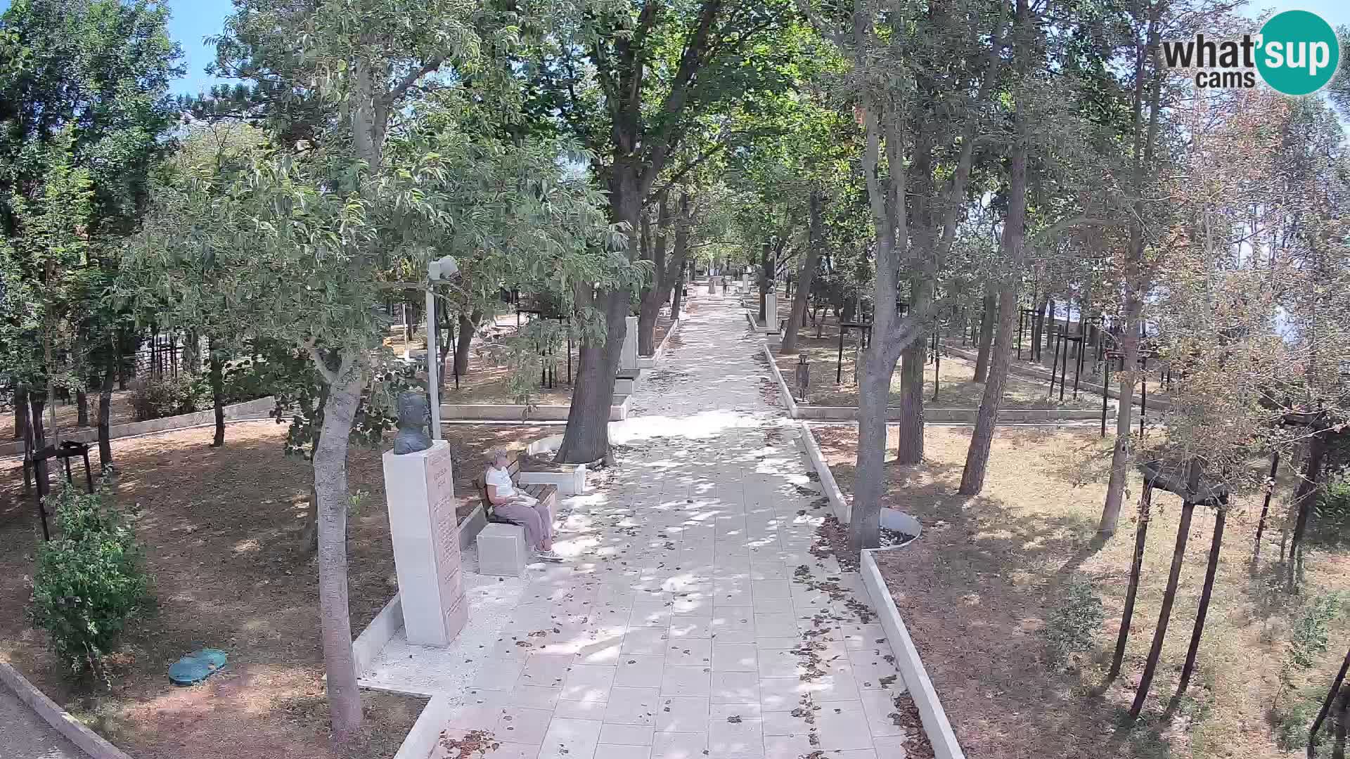 Webcam Schriftstellerpark Senj – Live am Meer