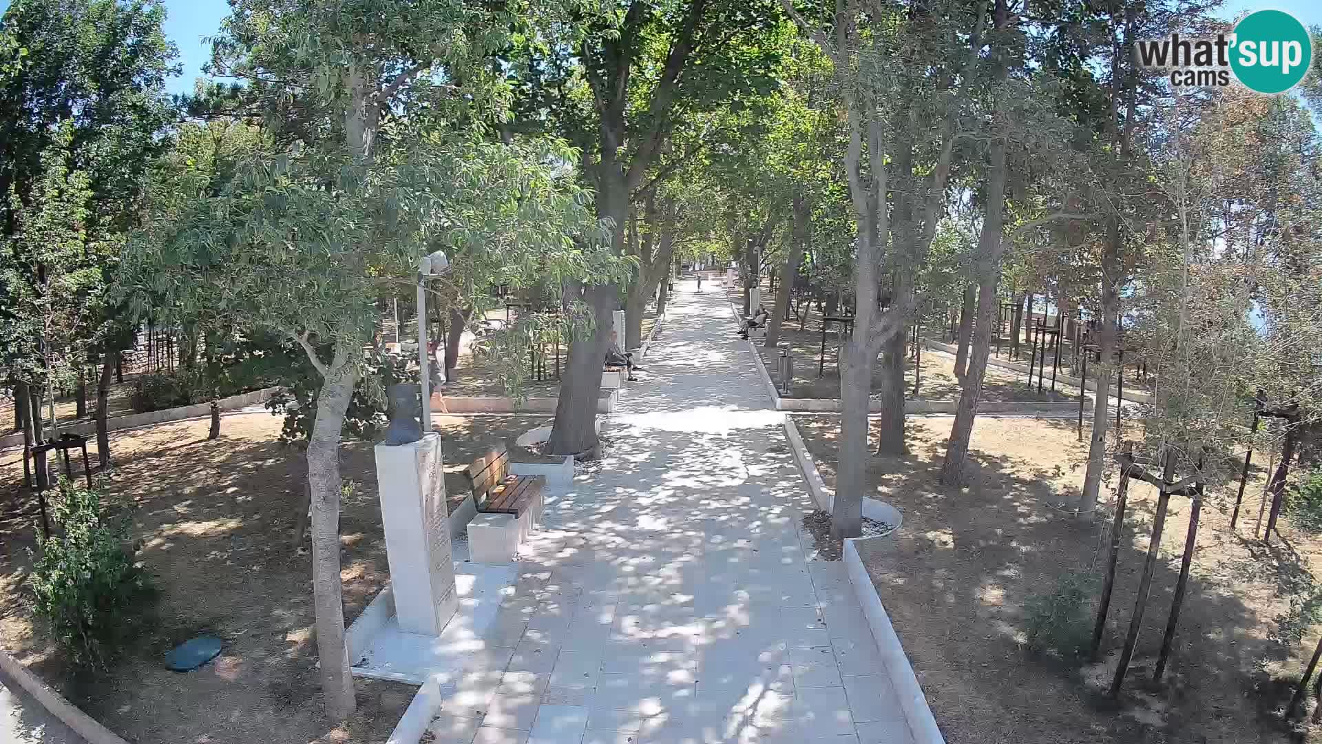 Park pisateljev Senj – Pogled v živo ob morju