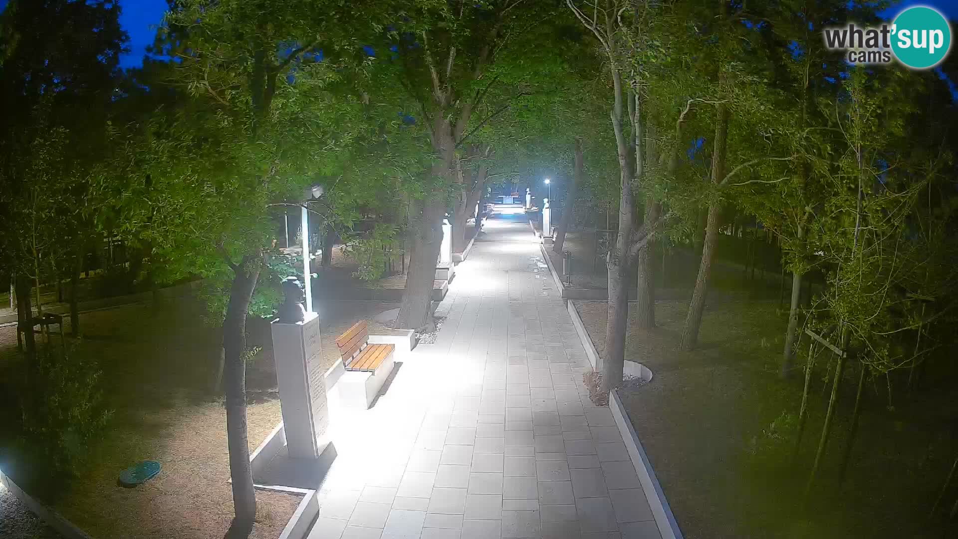 Writers’ Park Webcam Senj – Live by the Sea
