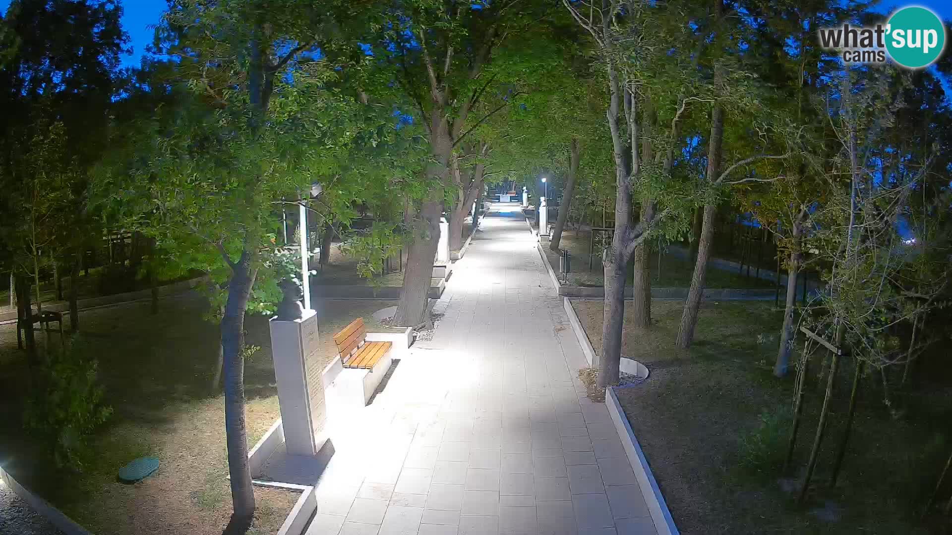 Writers’ Park Webcam Senj – Live by the Sea