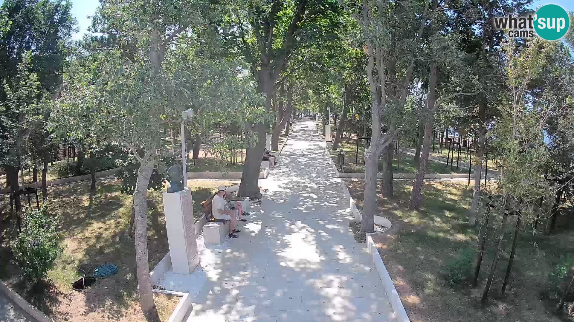 Webcam Schriftstellerpark Senj – Live am Meer