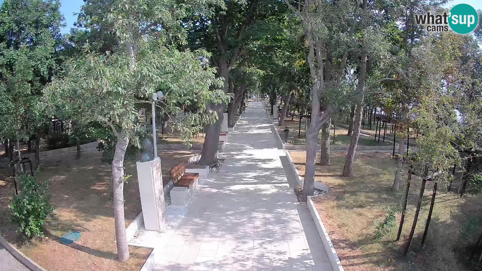 Webcam Schriftstellerpark Senj – Live am Meer