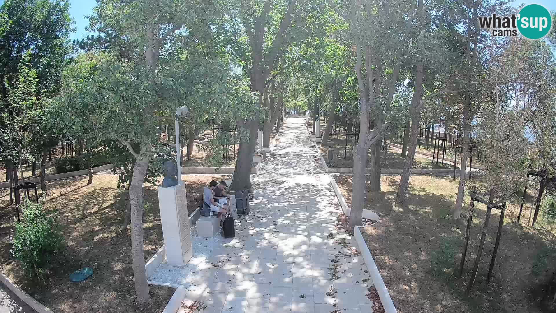 Webcam Schriftstellerpark Senj – Live am Meer