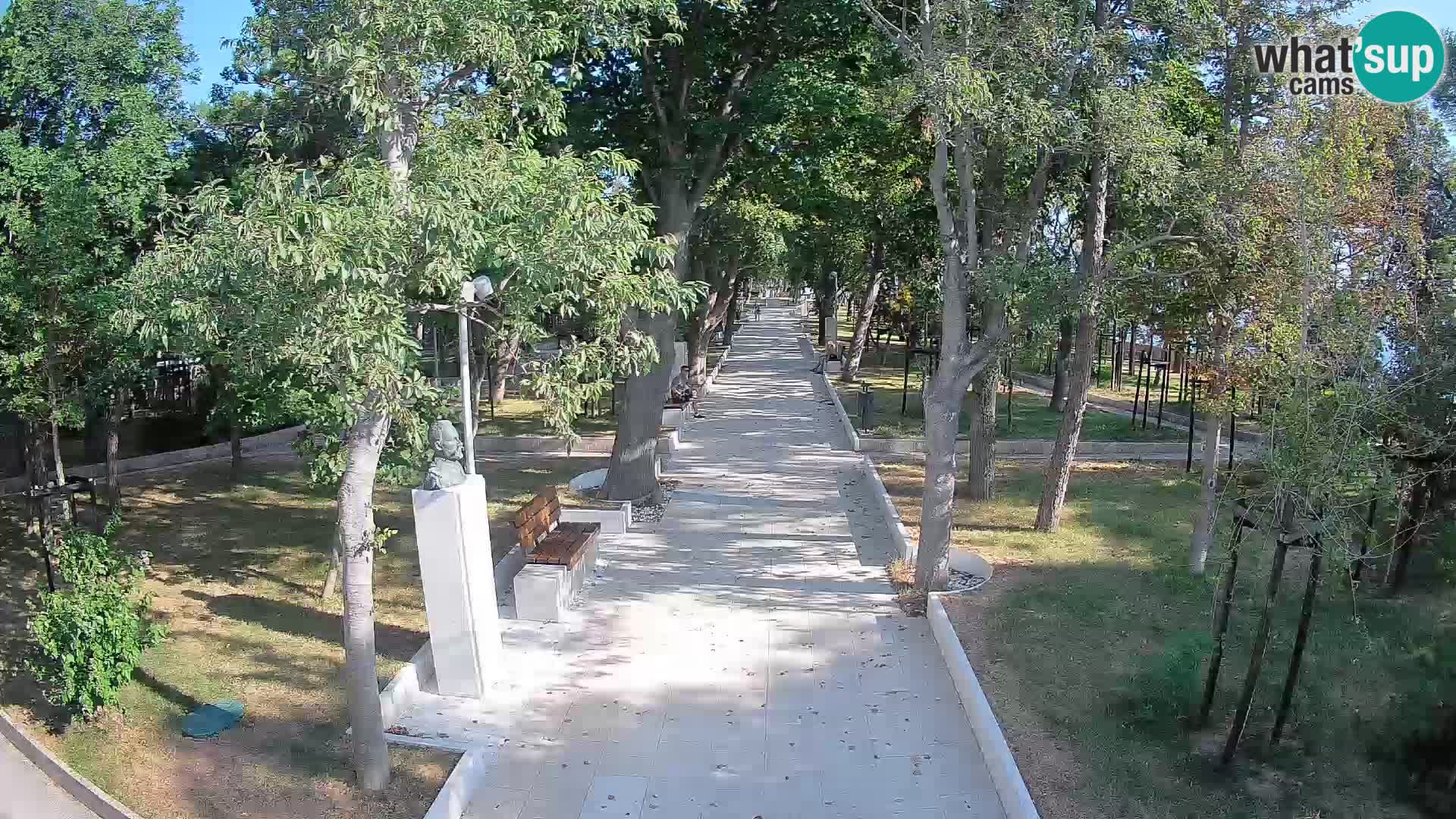 Webcam Schriftstellerpark Senj – Live am Meer