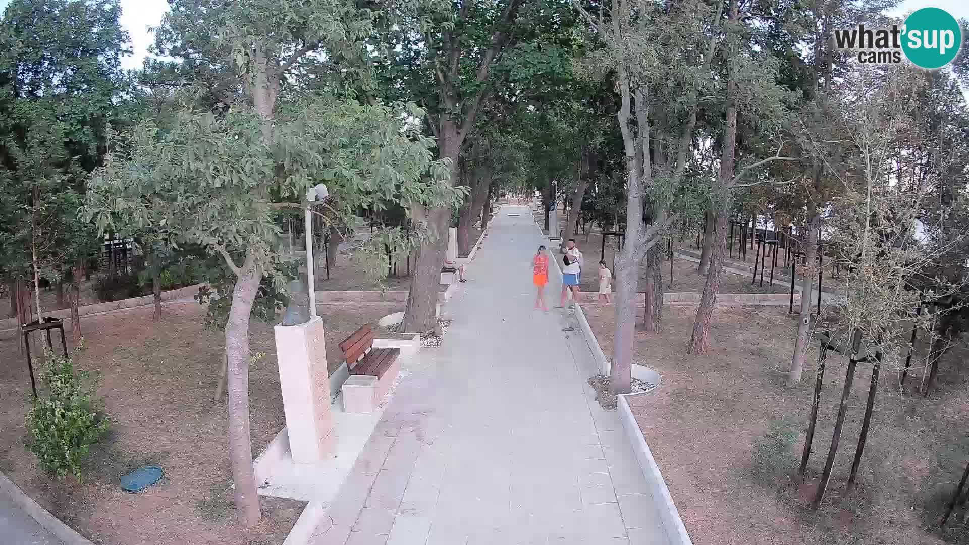 Park pisateljev Senj – Pogled v živo ob morju