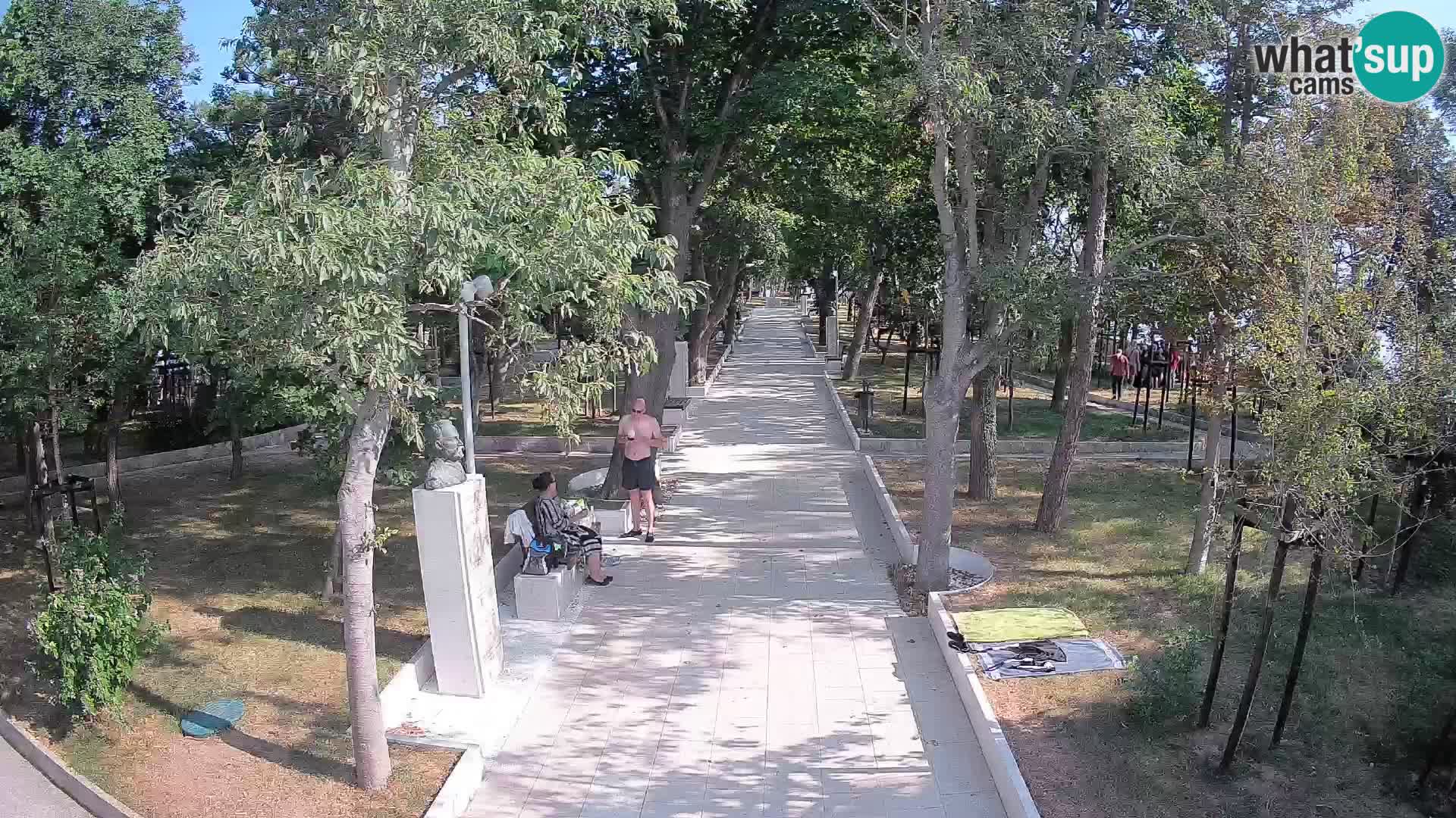 Webcam Schriftstellerpark Senj – Live am Meer