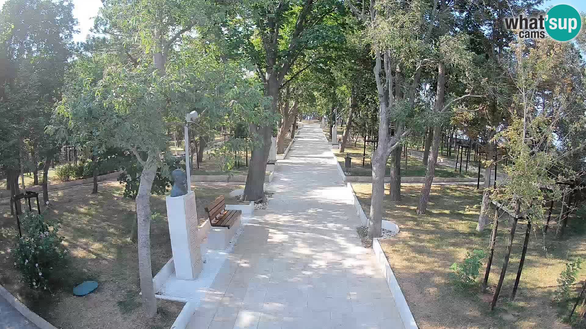 Webcam Schriftstellerpark Senj – Live am Meer