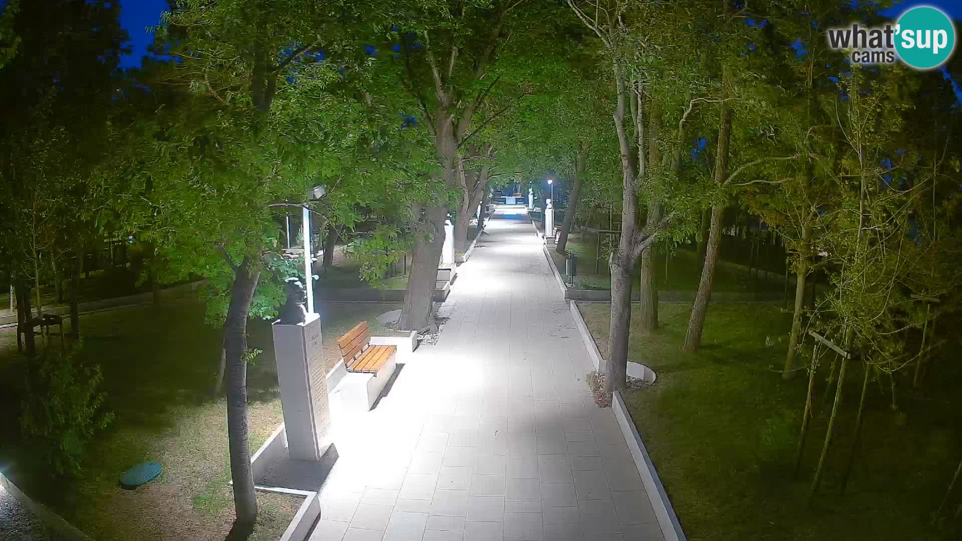 Webcam Schriftstellerpark Senj – Live am Meer