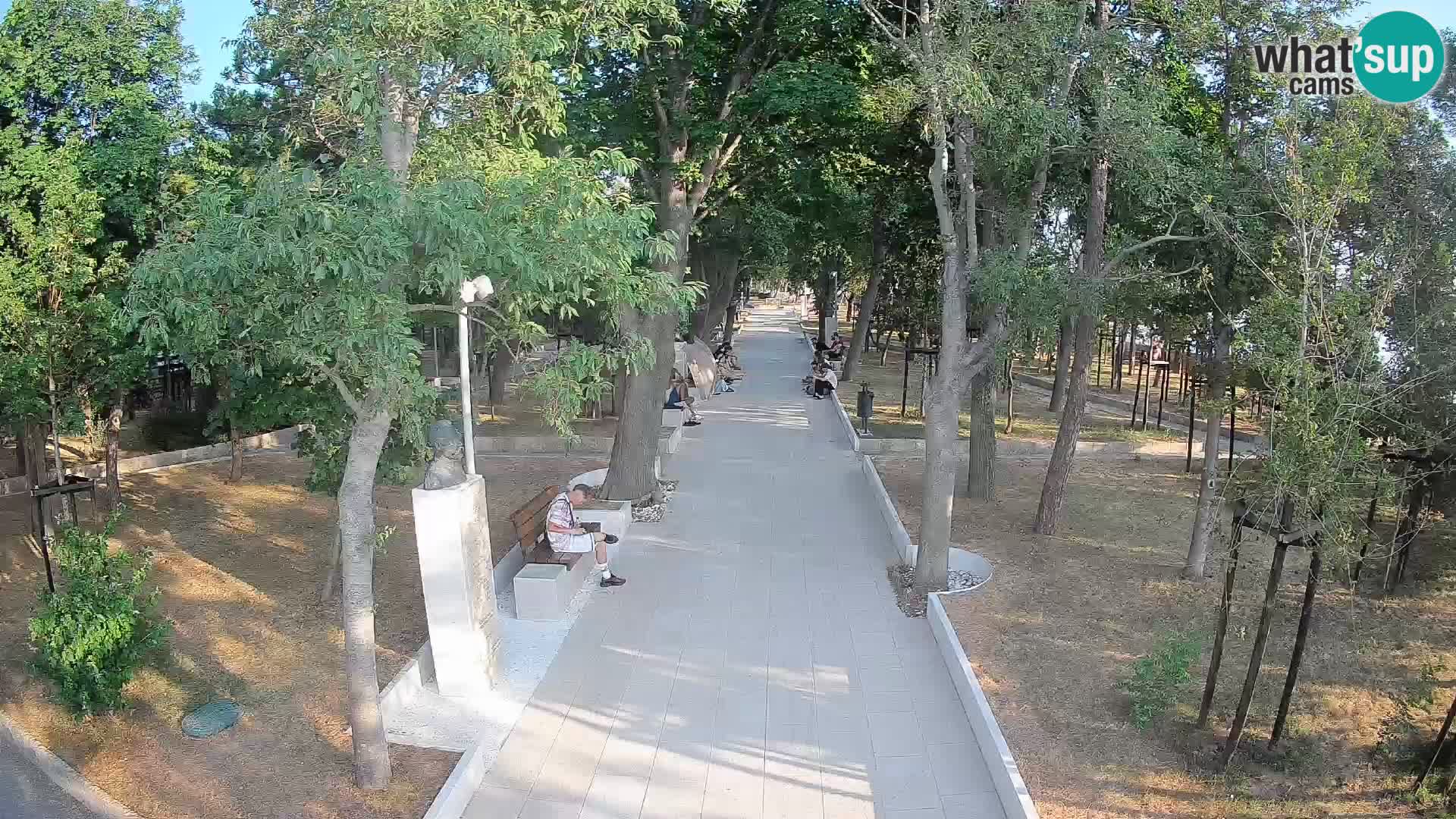 Webcam Schriftstellerpark Senj – Live am Meer