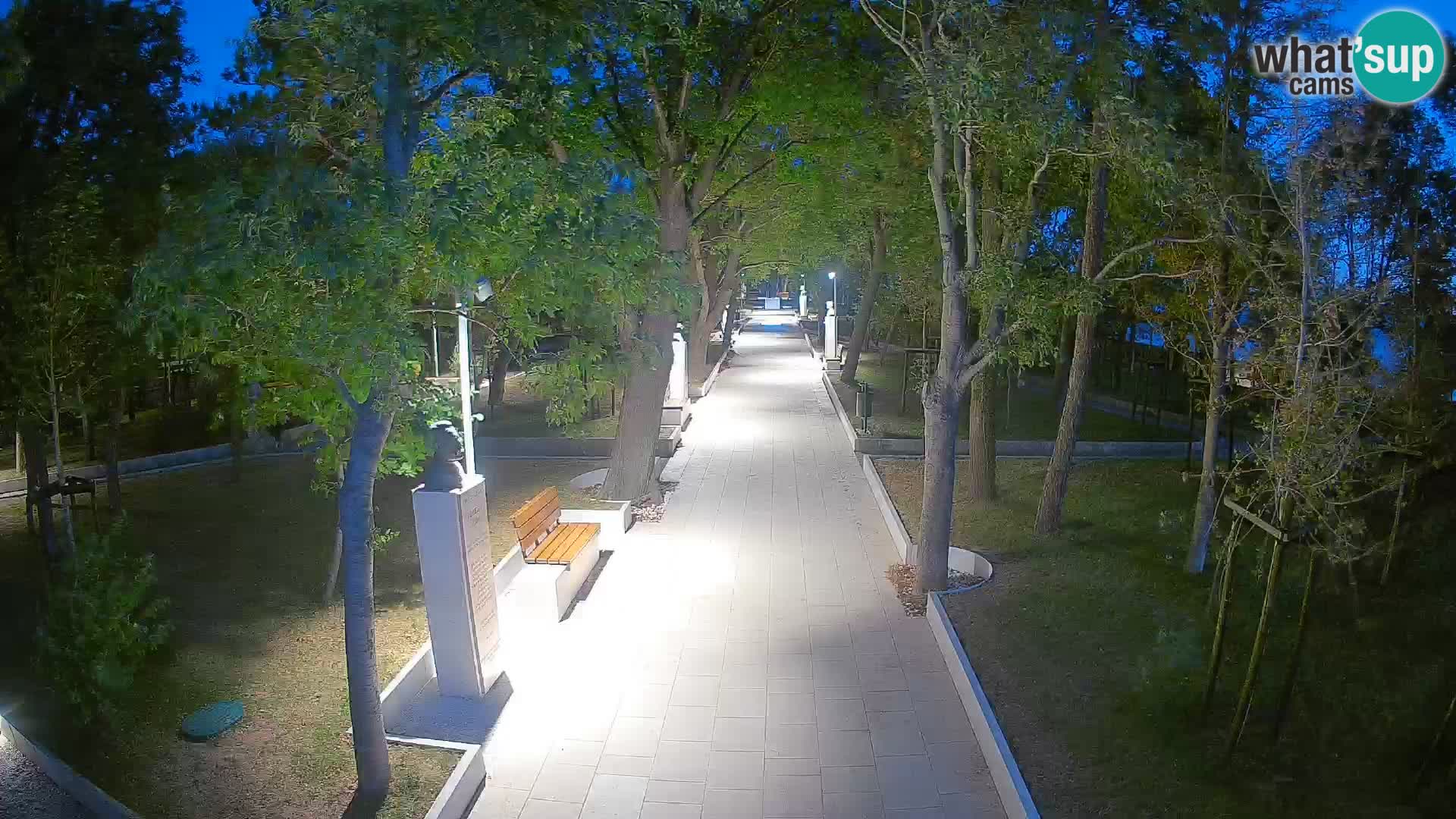 Webcam Schriftstellerpark Senj – Live am Meer