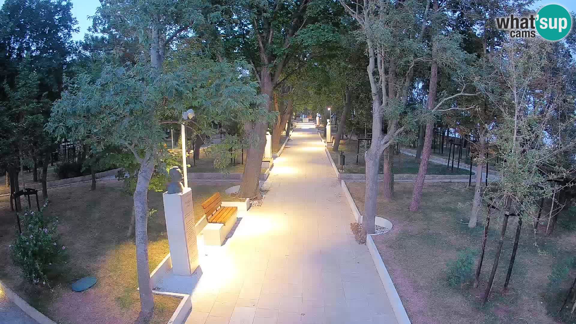 Writers’ Park Webcam Senj – Live by the Sea