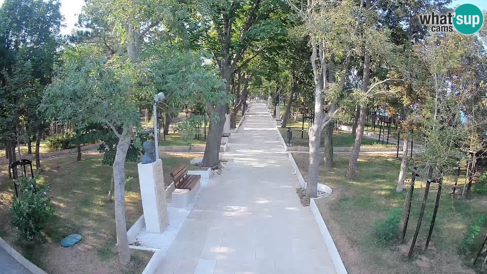 Writers’ Park Webcam Senj – Live by the Sea