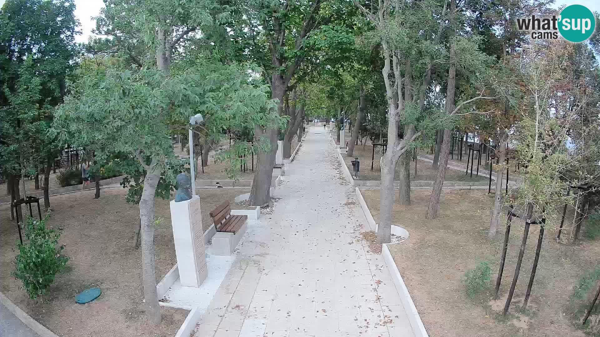 Webcam Schriftstellerpark Senj – Live am Meer