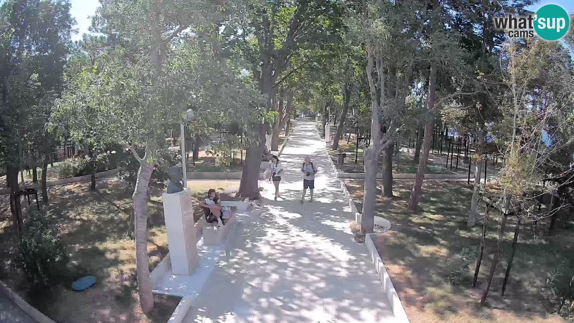 Park pisateljev Senj – Pogled v živo ob morju