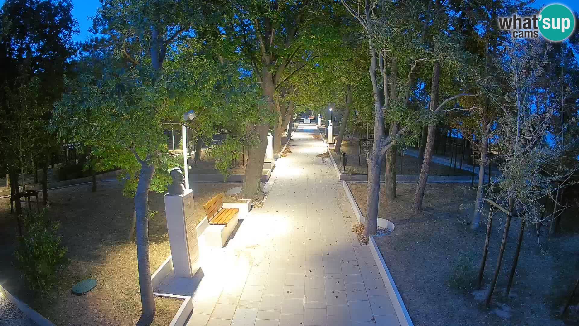 Webcam Schriftstellerpark Senj – Live am Meer