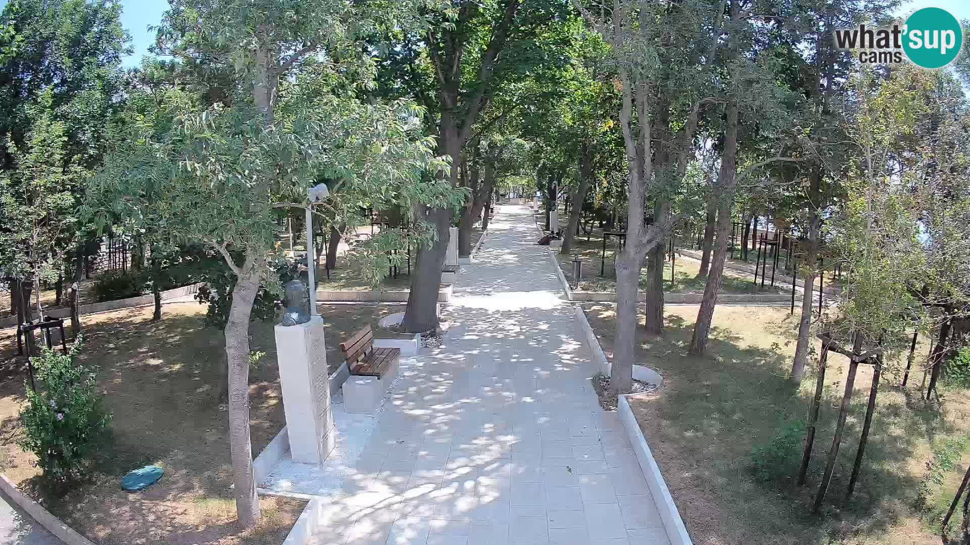 Webcam Schriftstellerpark Senj – Live am Meer