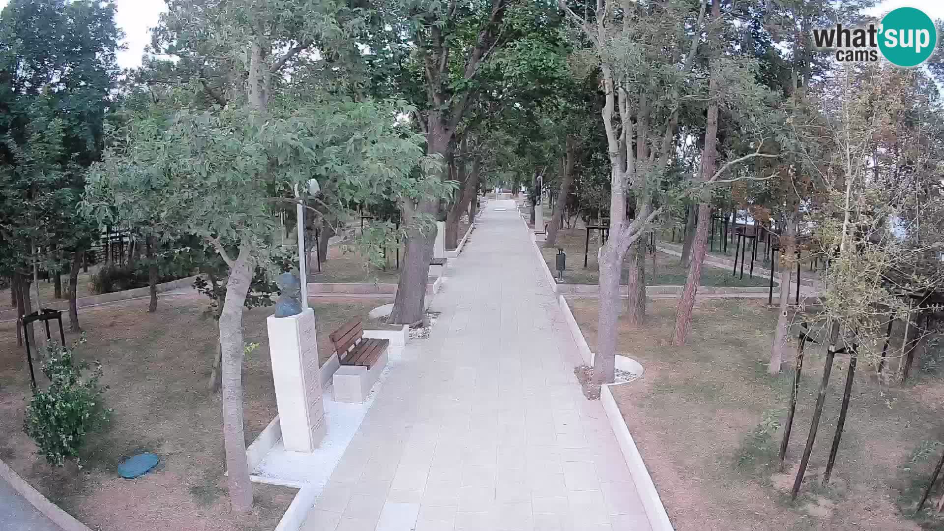 Park pisateljev Senj – Pogled v živo ob morju