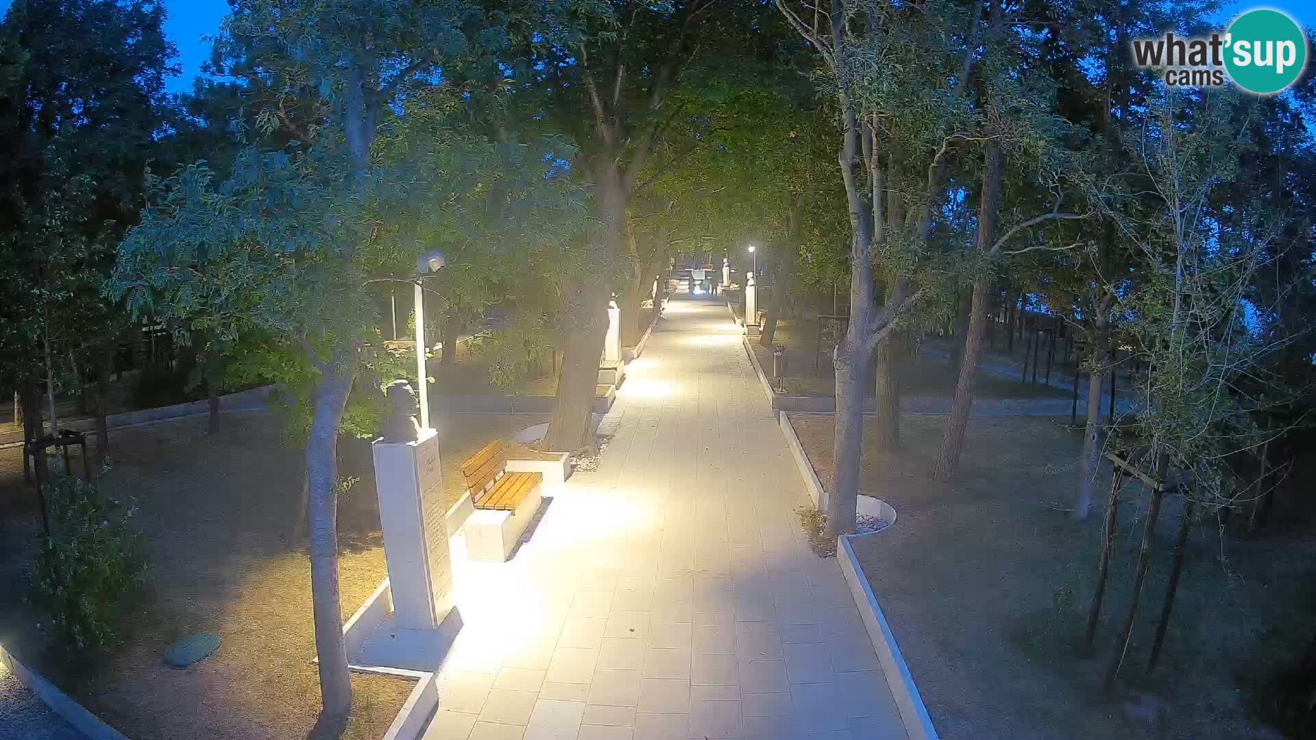 Webcam Schriftstellerpark Senj – Live am Meer