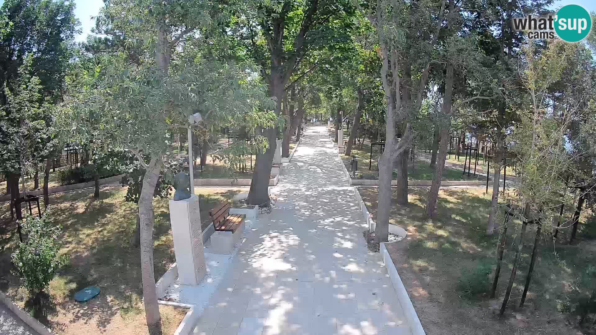 Webcam Schriftstellerpark Senj – Live am Meer