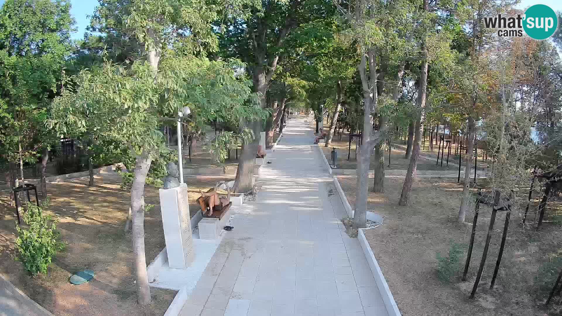 Webcam Schriftstellerpark Senj – Live am Meer