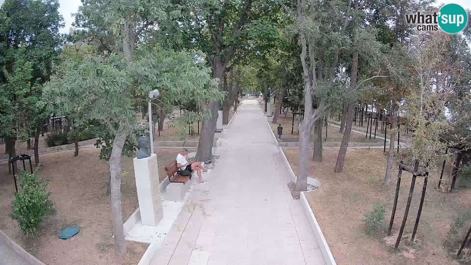 Webcam Schriftstellerpark Senj – Live am Meer