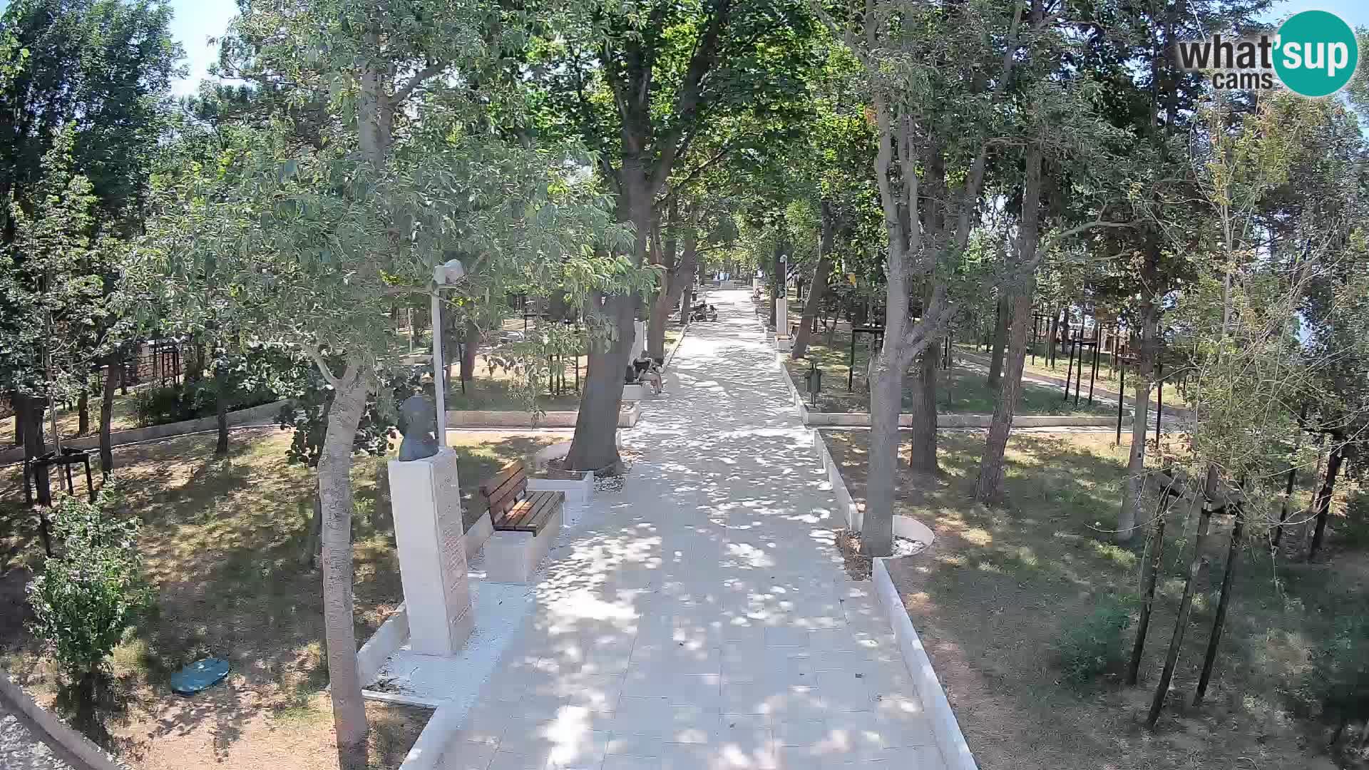 Webcam Schriftstellerpark Senj – Live am Meer