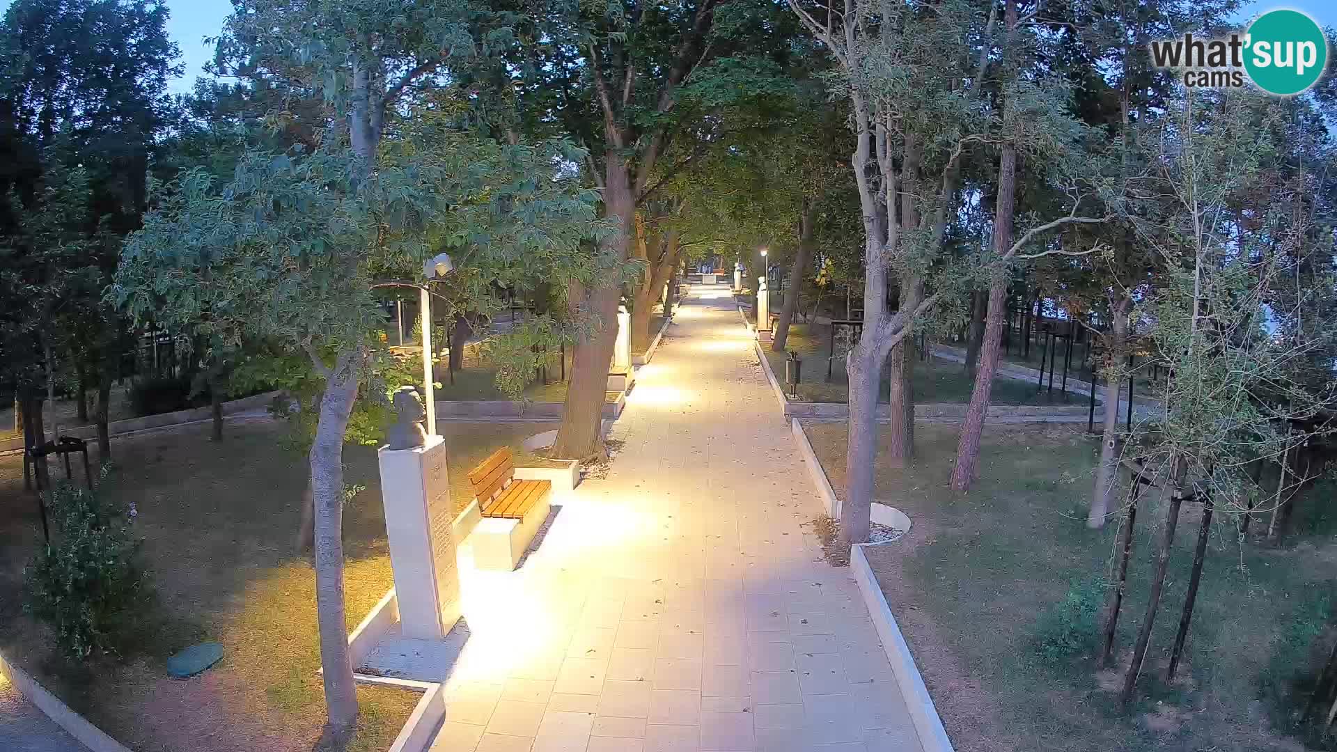 Writers’ Park Webcam Senj – Live by the Sea