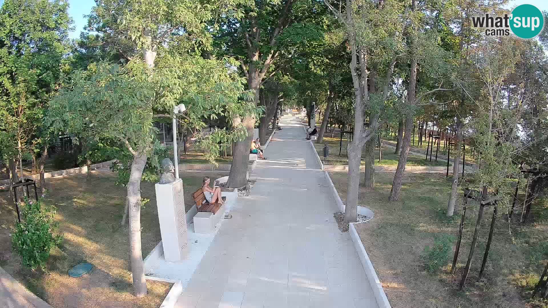 Webcam Schriftstellerpark Senj – Live am Meer